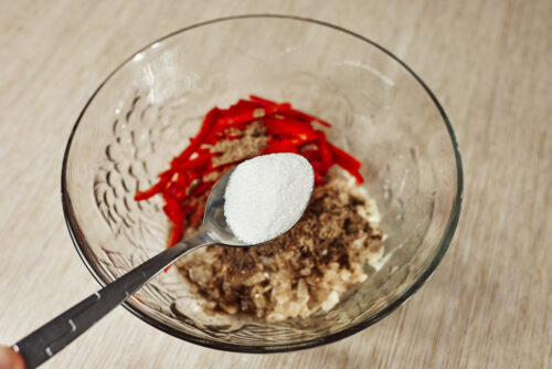 Adding sugar to the marinade