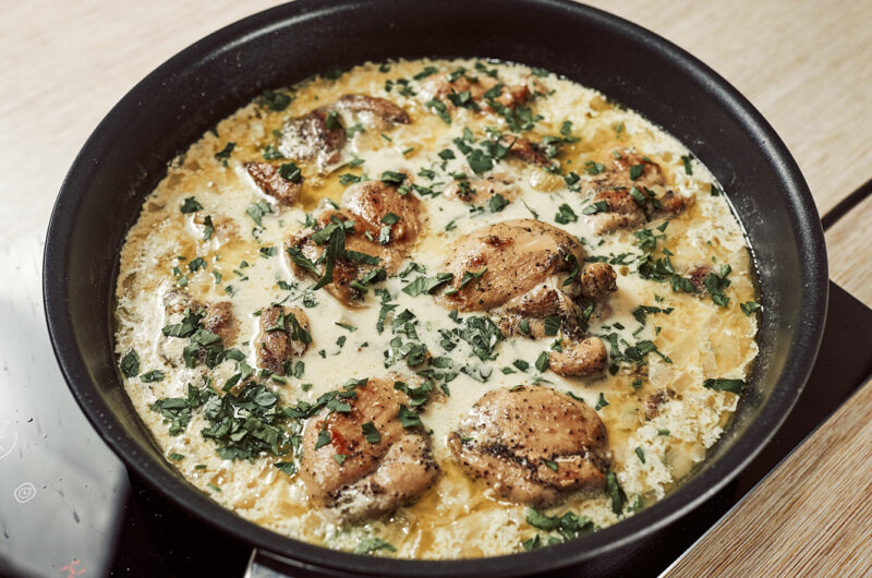 Creamy Mustard Chicken Thighs
