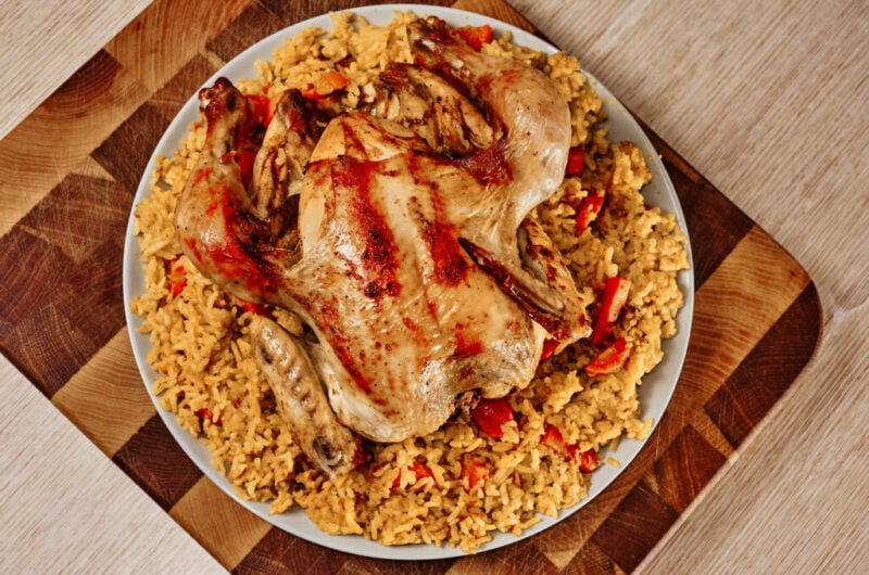 Oven-Baked Chicken and Rice