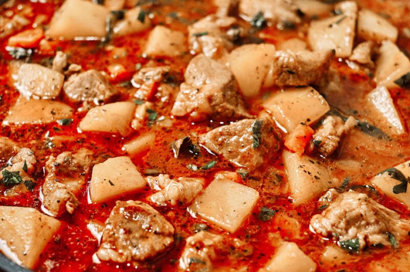 Easy Pork Stew (Tender Braised Pork with Potatoes)