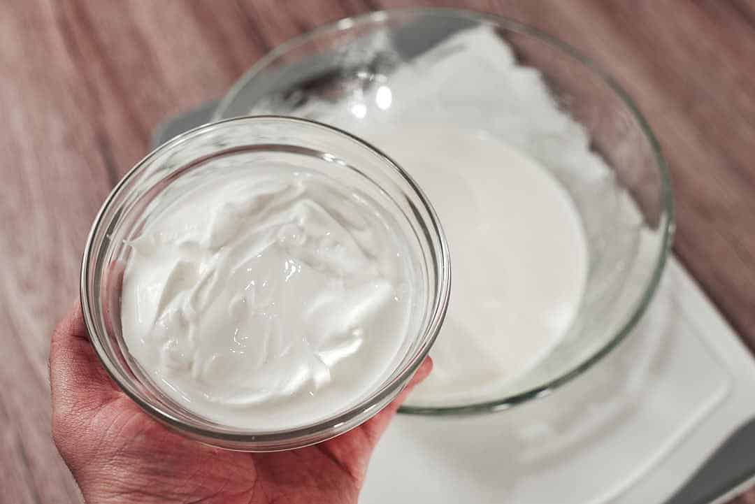 Sour cream for the sauce