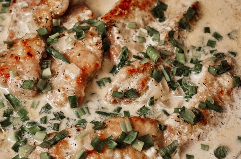 Easy Pork Schnitzel with Creamy Dill Gravy (30 Minutes)