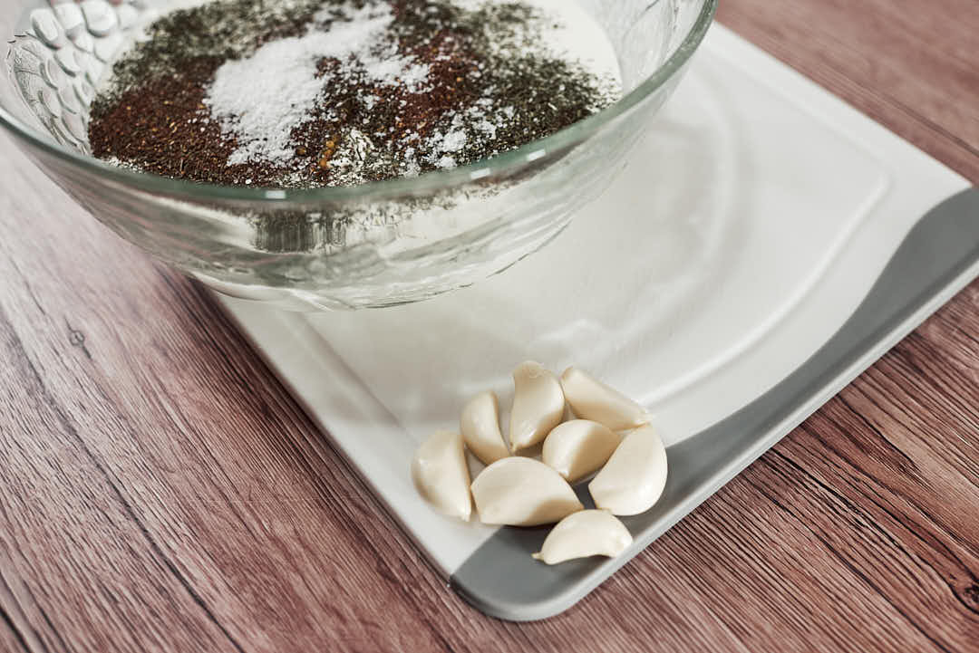 Garlic for the sauce