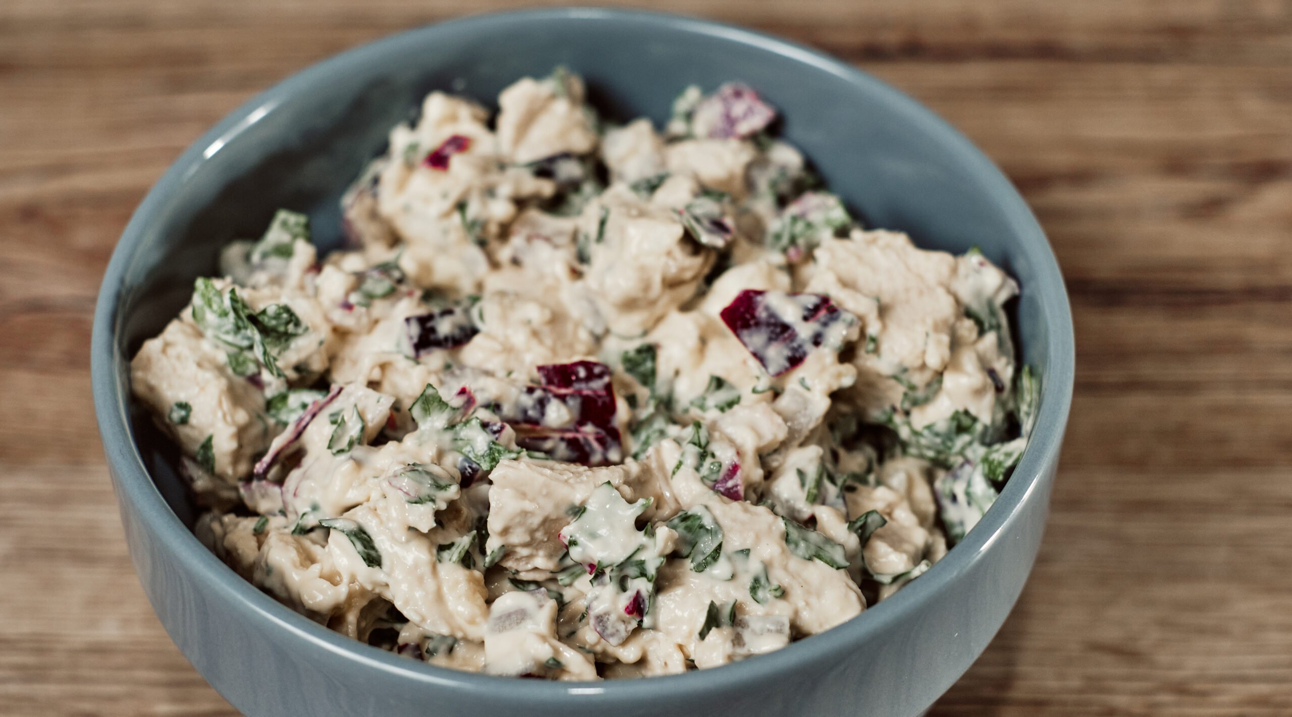 Keto chicken salad is ready