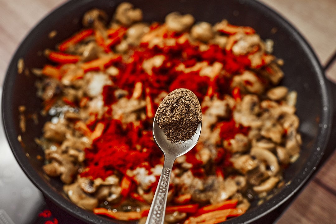 Black pepper for cheesy soup