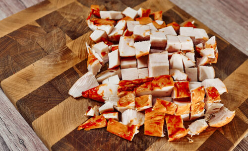 Chopped chicken breast