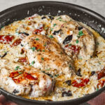 Chicken breasts in creamy mustard sauce