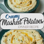 Creamy mashed potatoes served in a bowl as an easy side dish