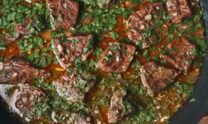 Easy tender garlic butter beef simmered until fork-tender