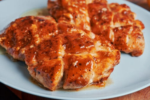 Juicy lemon honey butter chicken with a golden crust