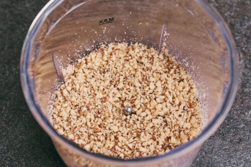 Finely ground walnuts for thickening beef soup