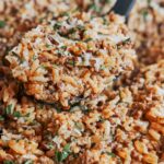 Creamy ground beef and rice skillet