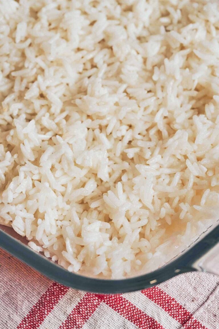 easy oven baked rice fluffy white rice ready to serve
