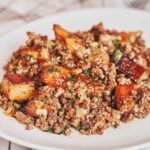 easy budget ground beef and potatoes skillet ready to serve