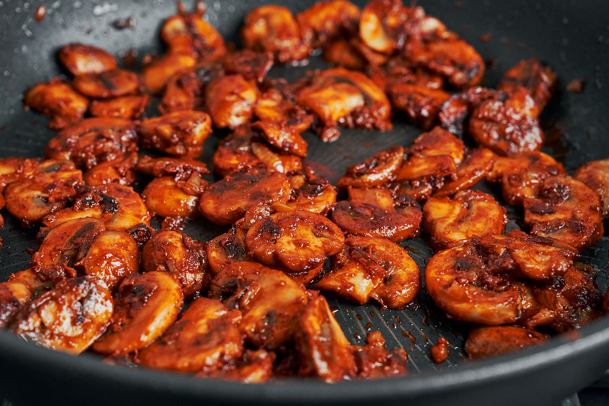 seasoned mushrooms sautéed until deeply golden and flavorful
