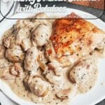 Creamy French chicken with potatoes and bacon in a rich Dijon white wine sauce, served with golden chicken thighs and tender potatoes.