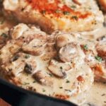 Creamy Pork Marsala with golden pork chops, tender mushrooms, and a rich Marsala cream sauce finished with fresh parsley.